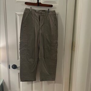 Womens Casual Cargo Pants - Gray